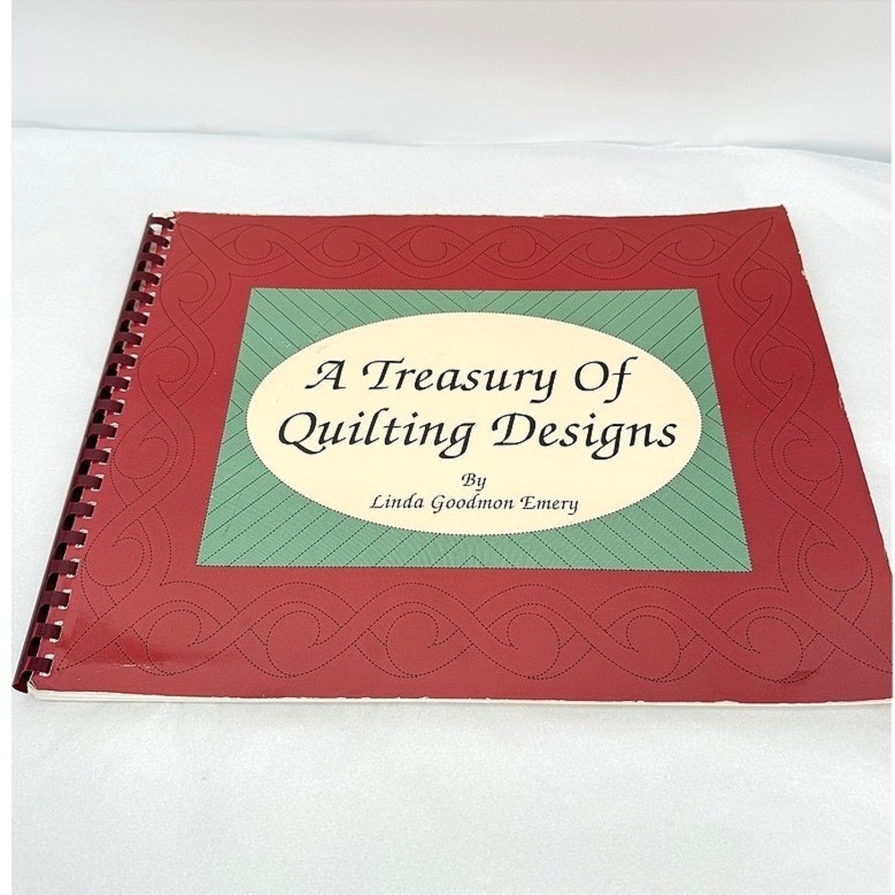 A Treasury of Quilting Designs by Linda Goodmon Emery LG Spiral Bound Reference